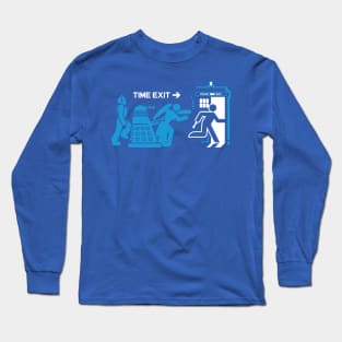 Time Exit - blue Long Sleeve T-Shirt